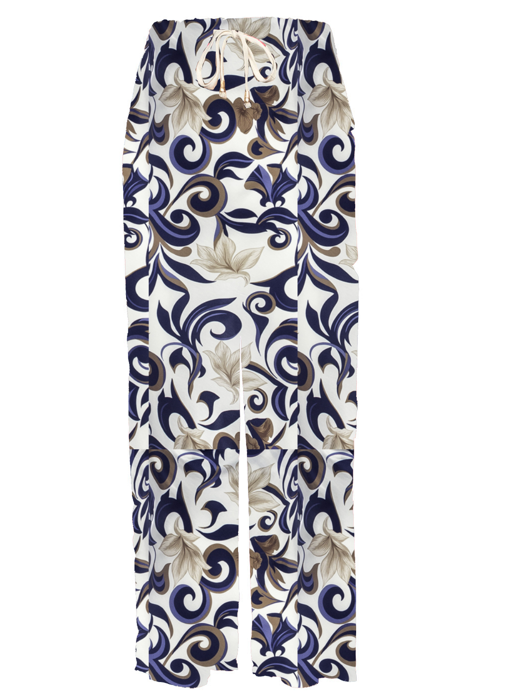 PANTALONE COULISSE STAMPATO, 4TG - GEOMETRIC FLOWER
